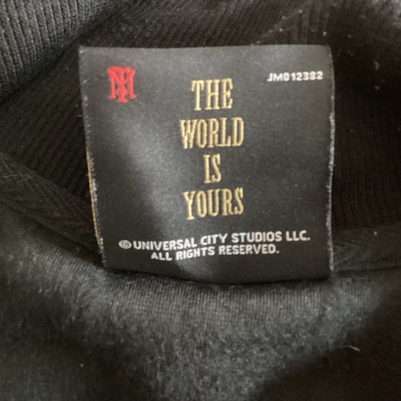 Scarface Jacket Velour Track Suit Black M - Picture 5 of 9